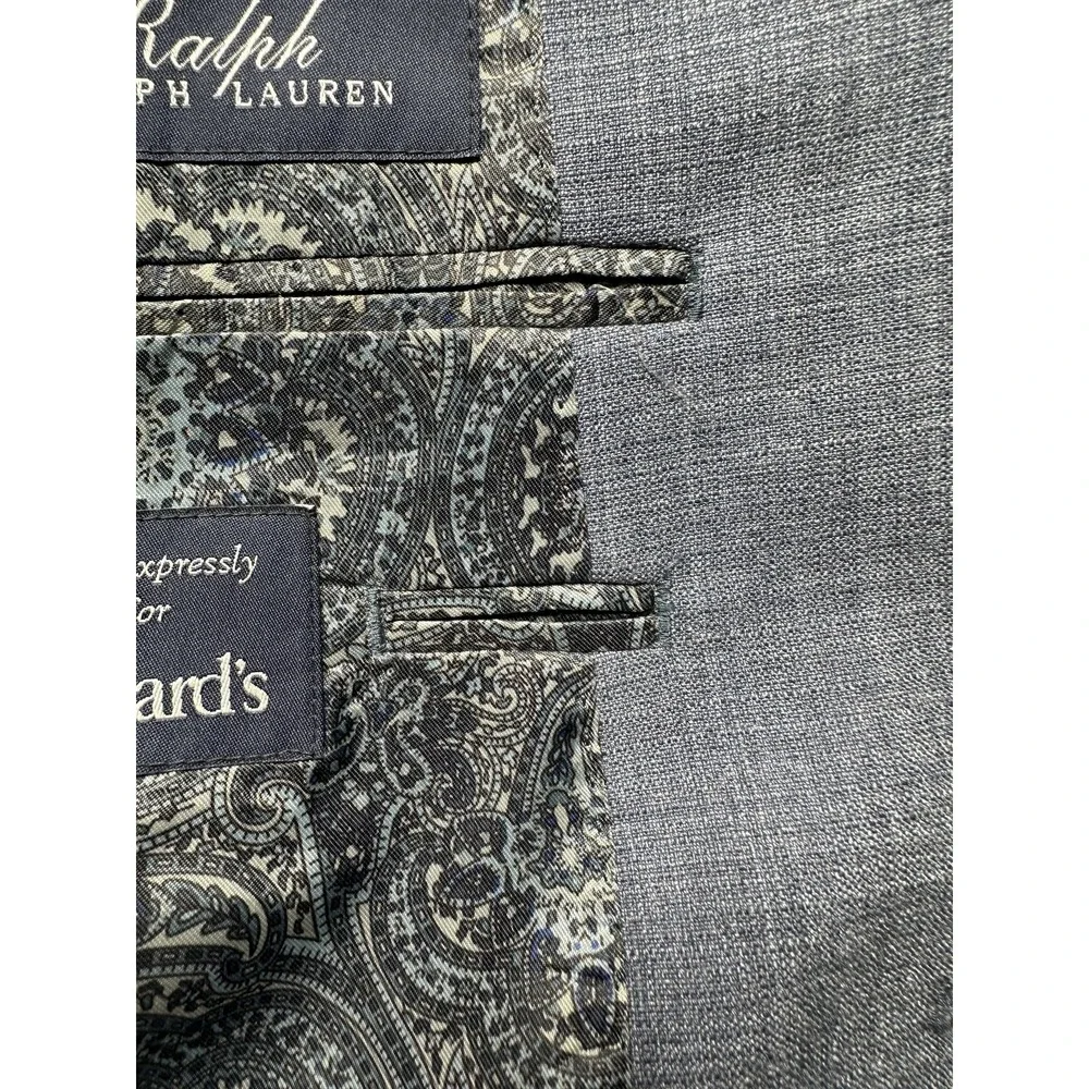 Ralph Lauren Blazer Mens 46 Regular Sport Coat Paisley‎ Lining Linen Dillard's